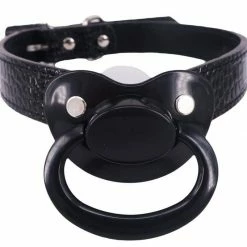 Kinky Cloth ABDL - Adult Baby Adult Pacifier Black Choker