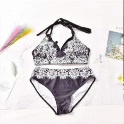 Kinky Cloth Plus Size Lace Flower Print Bikini Set 8 Kinky Cloth Plus Size Lace Flower Print Bikini Set