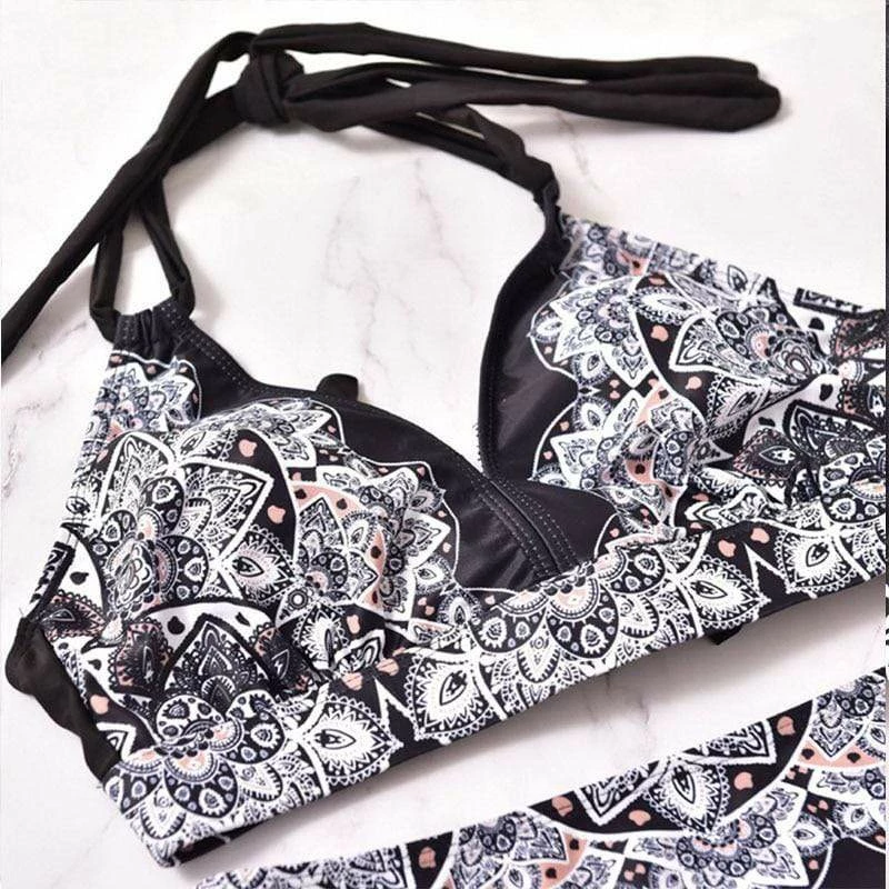 Kinky Cloth Plus Size Lace Flower Print Bikini Set 5 Kinky Cloth Plus Size Lace Flower Print Bikini Set