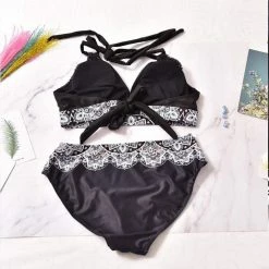 Kinky Cloth Plus Size Lace Flower Print Bikini Set 9 Kinky Cloth Plus Size Lace Flower Print Bikini Set