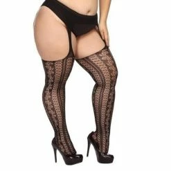 Kinky Cloth Plus Size Lace Stockings Dominant 14 Kinky Cloth Plus Size Lace Stockings Dominant