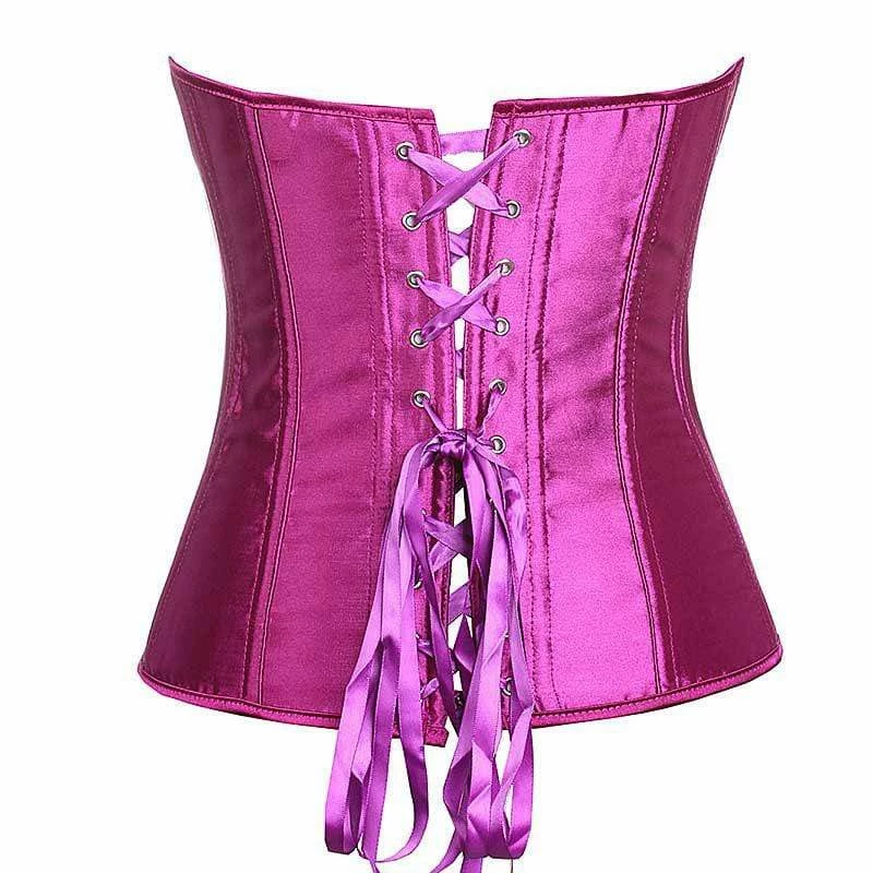 Kinky Cloth Plus Size Satin Overbust Corset 8 Kinky Cloth Plus Size Satin Overbust Corset