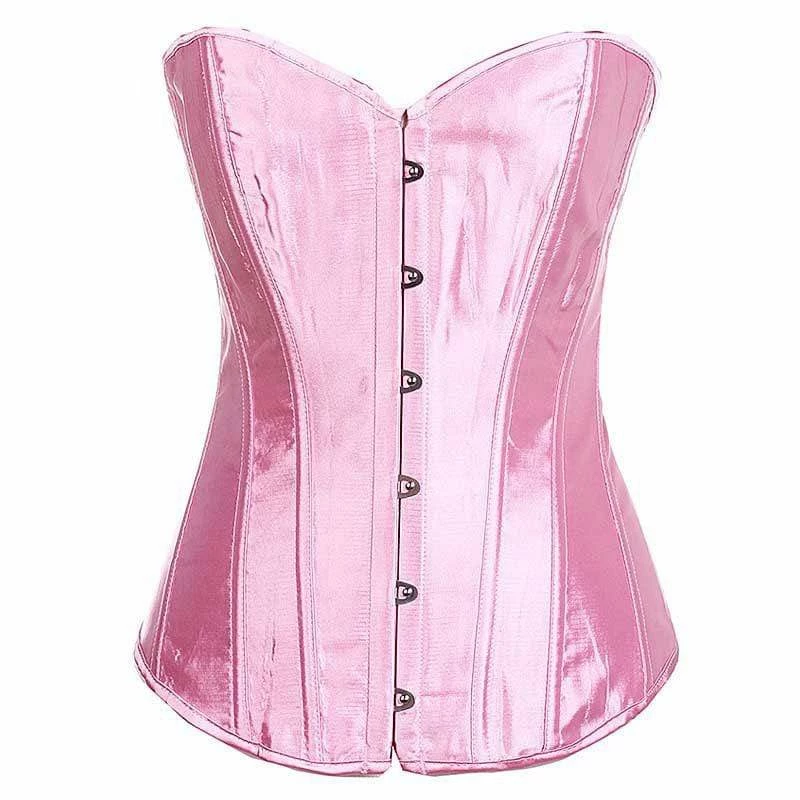 Kinky Cloth Plus Size Satin Overbust Corset 1 Kinky Cloth Plus Size Satin Overbust Corset