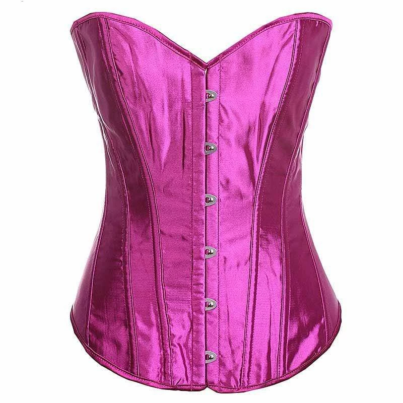 Kinky Cloth Plus Size Satin Overbust Corset 7 Kinky Cloth Plus Size Satin Overbust Corset