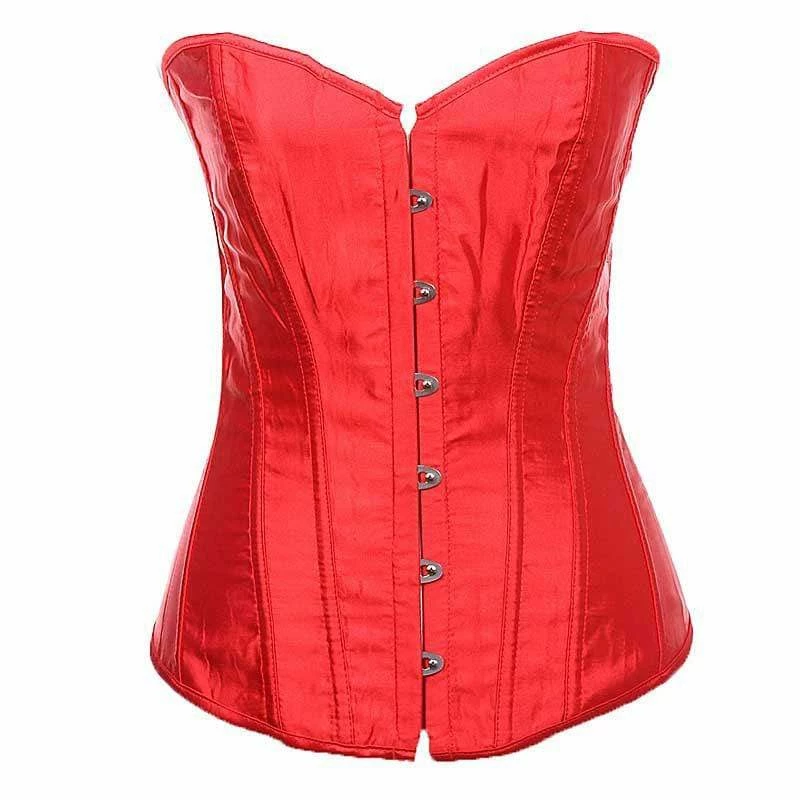 Kinky Cloth Plus Size Satin Overbust Corset 3 Kinky Cloth Plus Size Satin Overbust Corset