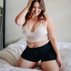 Spocket Plus Size Scallop Lace Bralette Top & Tees