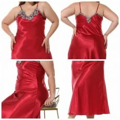 Kinky Cloth Plus Size Sexy Lace Nightgown Dress