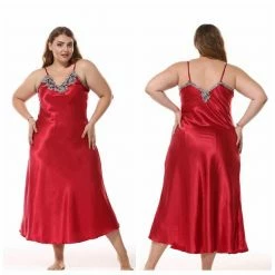 Kinky Cloth Plus Size Sexy Lace Nightgown Dress