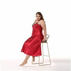 Kinky Cloth Plus Size Sexy Lace Nightgown Dress