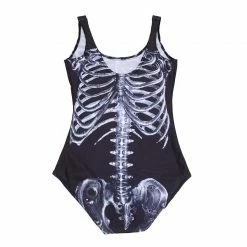 Kinky Cloth Skeleton Body Suit Goth