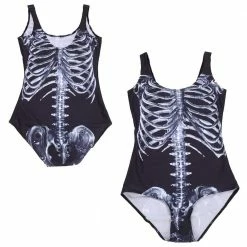 Kinky Cloth Skeleton Body Suit Goth
