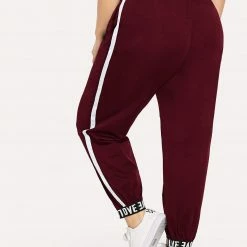 Spocket Plus Size Stripe Streetwear Pants