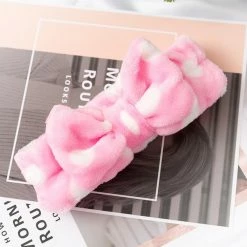 Kinky Cloth Soft Striped Elastic Bow Headbands