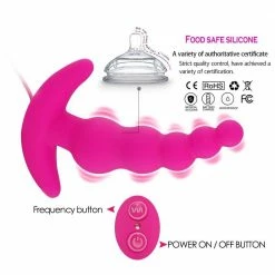 Kinky Cloth Anal Beads TNGLX Beaded Vibrating Plug