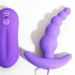 Kinky Cloth Anal Beads TNGLX Beaded Vibrating Plug