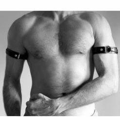 Kinky Cloth Leather Armband Harness BDSM