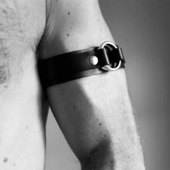 Kinky Cloth Leather Armband Harness BDSM