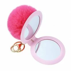 Kinky Cloth Under $20 Puff Ball Mirror Key Chain