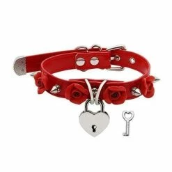 Kinky Cloth Goth Punk Harajuku Lolita Rose Spiked Choker 23 Kinky Cloth Goth Punk Harajuku Lolita Rose Spiked Choker