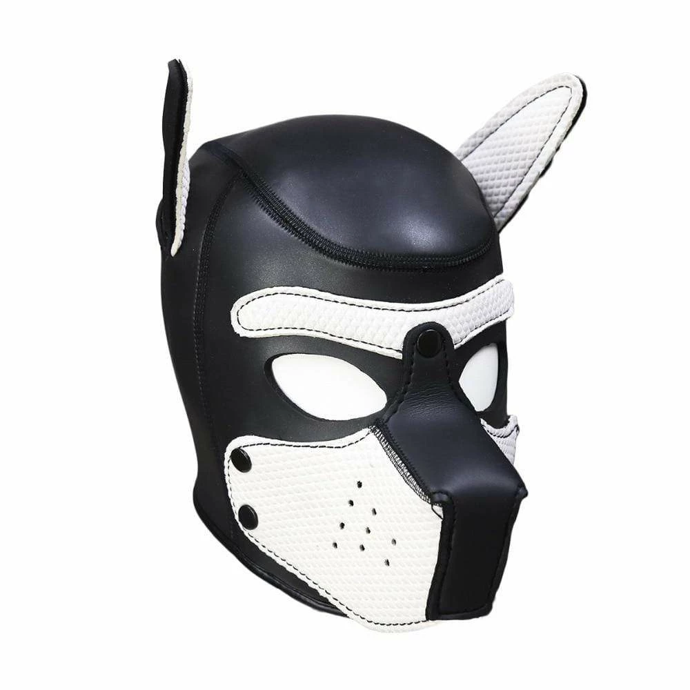 Kinky Cloth Puppy Play Dog Hood Mask BDSM 8 Kinky Cloth Puppy Play Dog Hood Mask BDSM