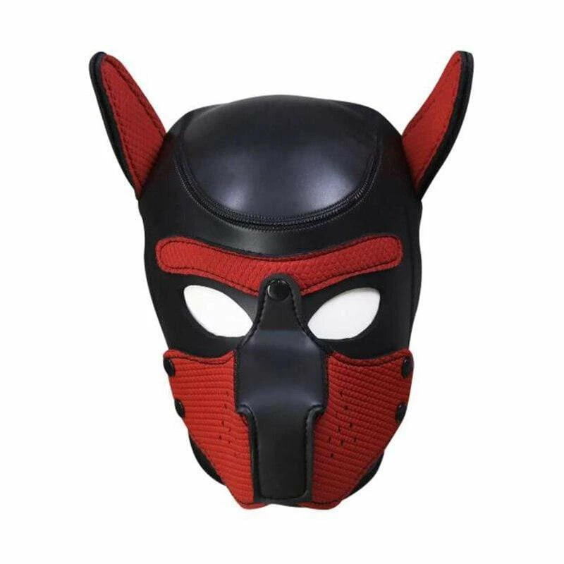 Kinky Cloth Puppy Play Dog Hood Mask BDSM 15 Kinky Cloth Puppy Play Dog Hood Mask BDSM