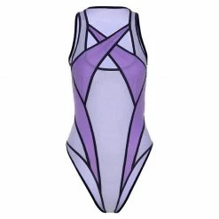 Kinky Cloth Onesies & Bodysuits Purple Cross Patchwork Bodysuit 11 Kinky Cloth Onesies & Bodysuits Purple Cross Patchwork Bodysuit