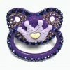 Kinky Cloth Purple Crown Adult Pacifier
