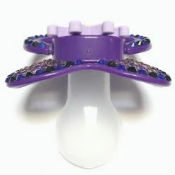 Kinky Cloth Purple Crown Adult Pacifier
