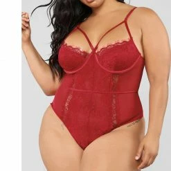 Kinky Cloth Push Up Overalls Deep-V Bodysuits Onesies & Bodysuits