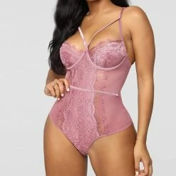 Kinky Cloth Push Up Overalls Deep-V Bodysuits Onesies & Bodysuits