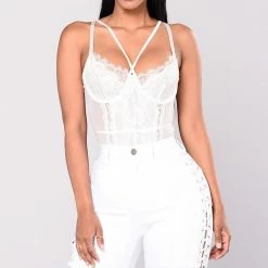 Kinky Cloth Push Up Overalls Deep-V Bodysuits Onesies & Bodysuits