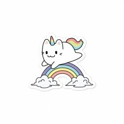 Kinky Cloth Pusheen Unicorn Rainbow Sticker
