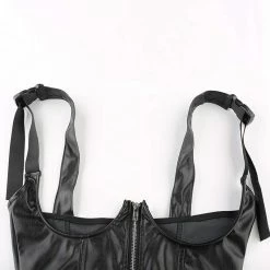 Kinky Cloth Pushup Breast Harness Top