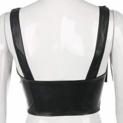 Kinky Cloth Pushup Breast Harness Top