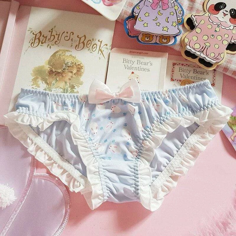 Kinky Cloth Cosplay Rabbit Printed Ruffle Panties 6 Kinky Cloth Cosplay Rabbit Printed Ruffle Panties