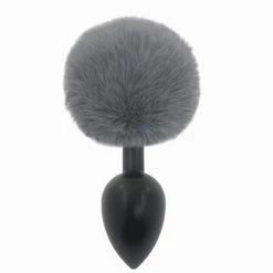 Kinky Cloth Cosplay Gray Rabbit Tail Plug
