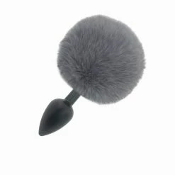 Kinky Cloth Cosplay Gray Rabbit Tail Plug