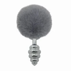 Kinky Cloth Cosplay Gray Rabbit Tail Plug