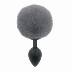 Kinky Cloth Cosplay Gray Rabbit Tail Plug