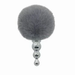 Kinky Cloth Cosplay Gray Rabbit Tail Plug