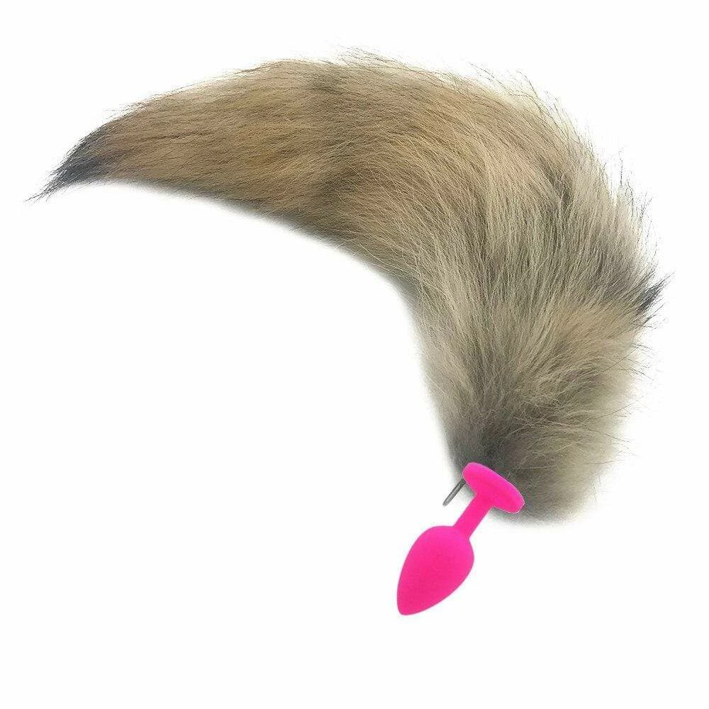 Kinky Cloth Racoon Tail Plug 4 Kinky Cloth Racoon Tail Plug