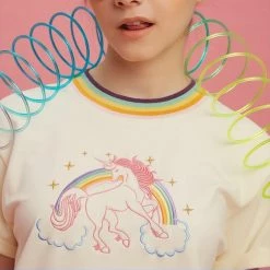 Kinky Cloth Rainbow Unicorn Top
