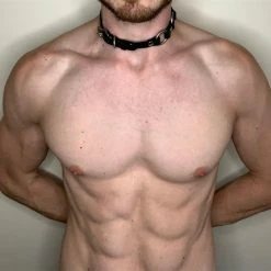 Kinky Cloth BDSM Rave Neck Harness Collar