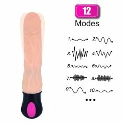 Kinky Cloth Realistic Flexible Dildo Vibrator Dildos