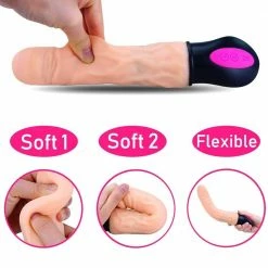 Kinky Cloth Realistic Flexible Dildo Vibrator Dildos