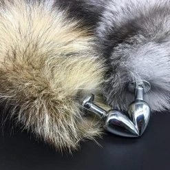 Kinky Cloth Realistic Fox & Cat Tail Plugs Cosplay