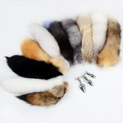 Kinky Cloth Realistic Fox & Cat Tail Plugs Cosplay