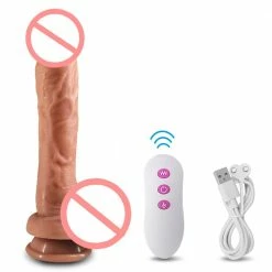 Kinky Cloth RLXTC Realistic Heating Vibrating Dildo