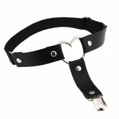 Kinky Cloth Red Bow Double Clip Garters Goth 52 Kinky Cloth Red Bow Double Clip Garters Goth