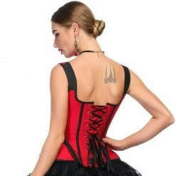 Kinky Cloth Red Victorian Corset